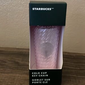 Starbucks Pink Keychain NWT